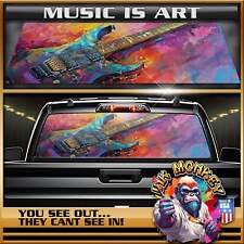 Music Is Art - Truck Back Window Graphics - Customizable picture