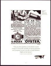 2022 Print Ad Men's Watches Rolex Oyster The Air Test: See Back Page picture