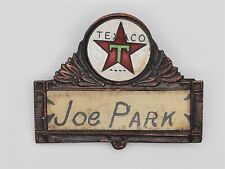 Vintage Original Texaco Oil & Gas Name Tag Badge picture