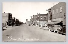 RPPC Street View in Wadena Minnesota, Vintage Real Photo M1 picture