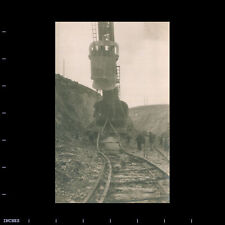 Vintage Photo RAILROAD TRAIN TRACKS GOLD-MINING EXCAVATOR picture