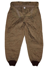 Vintage Ozkn Prešov Czech Military Khaki Green Quilted Insulated Liner Pants picture