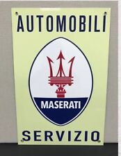 Service Maserati Servizio  Auto Italian Racing Vintage Reproduction Garage Sign picture
