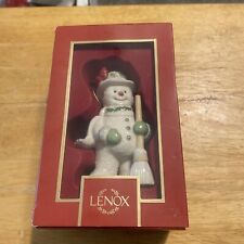 Lenox 2023 Annual SNOWMAN Ornament NEW in BOX Snowman with Broom picture