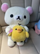 San-X Korilakkuma With Kiiroitori (yellow Chicken) Plush 14” Stuffed Animal NWT picture