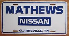 1988 MATHEWS NISSAN CLARKSVILLE TENNESSEE BOOSTER License Plate picture