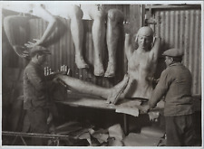 France, Nice, tank preparation, vintage press silver print, circa 1930 strip picture