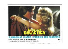 1978 Topps Battlestar Galactica #68 Flamboyant lovers, Starbuck and Cassiopea picture