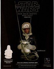 2009 GENTLE GIANT Mini Bust Action Figure PRINT AD - STAR WARS HAN SOLO HOTH picture