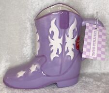 Sheffield Home Cowboy Boot Mug or Vase in Purple Figural Mug NEW w/ Tags picture