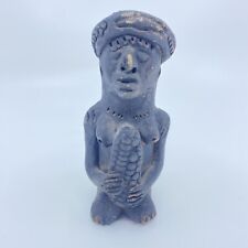 Vintage Ethnic TRIBAL ART Clay Idol Figure South American Peru Peruvian? picture