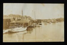 RPPC 1940s? Boats Docks View from Bridge 300th Anniversary Kennebunkport ME York picture