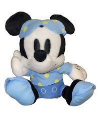 Mickey Mouse Napper Plush Walt Disney Sega Sleep Mask Blue Pajamas Polka Dot picture