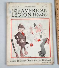 Vintage The American Legion Weekly Magazine December 1921 picture