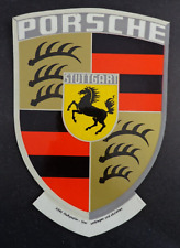 NOS Original Vintage Porsche Crest Sticker Period Correct Border 4