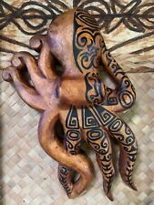 NEW Maori Tattoo Octopus Wall Hanger Tiki bar Smokin Tikis picture
