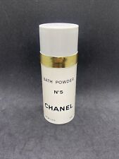 Vintage Chanel No 5 Bath Powder Talc 1.3 oz Bottle Empty picture