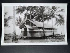 RPPC Postcard Christian Chapel in New Guinea Church  picture
