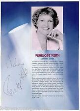 Penelope Keith TV & Theatre Stage Actor Autograph Signed Playbill Page picture