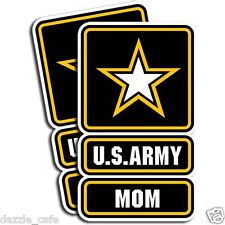 US Army MOM Stickers Mother Military Die Cut Decals 2 Pack Proud MOM Stickers picture