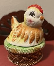 Vintage Ceramic Chicken Hen Japan Spice Sugar Shaker Anthropomorphic Farm picture