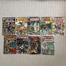 Marvels Bronze-Copper Age Comics Black Panther, The Thing VG/F Lot of 9 MRM2 picture