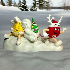 VTG DEPT 56 SNOWBABIES Guest Collection M&M's Candy-coated Xmas MARS 2004 Sleigh picture