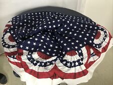 Daisy Kingdom #1376 Old Glory 100% Cotton Fabric Tablecloth Patriot 5.5 yds 60W picture
