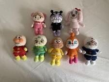 Anpanman Plush Doll character Goods lot of 8 Set sale Dokin-chan Melonpanna etc. picture