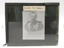 1890's last emperor of Russia 'the czar' Tsar Nicholas II Glass Slide Plates  picture
