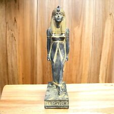 Rare Ancient GooIsis Statue Antique Pharaonic Hieroglyphic Egyptian BC picture