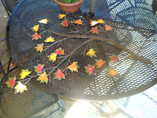 Autumn  Metal Maple Leaves on Branch Wall Hanging Art Decor Sculpture 30 x 28