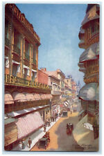 c1910 Buenos Aires Florida Street Argentina RMSP Oilette Tuck Art Postcard picture