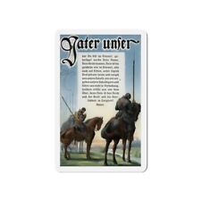 WWI German Postcard Cavalry Soldier Lords Prayer Our Father Vater Unser Magnet picture