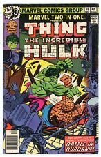 Marvel Two-in-One #46 The Thing & The Incredible Hulk Marvel Comics 1978 picture