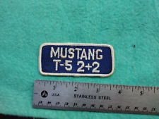 Vintage Ford Mustang T5 2+2 Racing Service Dealer Hat Patch picture