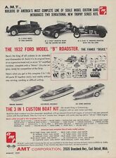 1959 AMT 1932 Ford Ad Scale Model Kit Vintage Magazine Advertisement 3 In 1 Boat picture