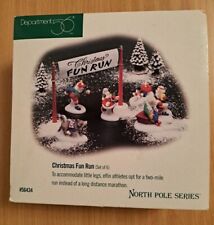 Department 56 North Pole Series Christmas Fun Run 6 Pc Orig Box & Packaging picture