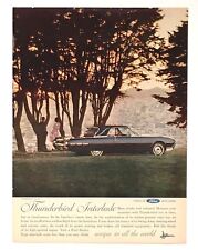 1962 Ford Thunderbird Landau Advertisement Color Photo Vintage Car Print AD picture