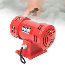 Red Electric Siren Industry Loud Alarm Siren Warning Electric Air Raid 140db USA picture