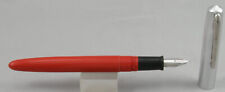 Wearever Red w/Polished Aluminum Cap Fountain Pen - Medium Nib - c 1960 - Unused picture