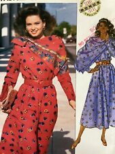 Vintage 1989 Butterick Dress & Scarf Pattern 4205 Size 18-22 Bust 40-44 Uncut picture
