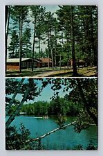 Eagle River WI-Wisconsin, Eagle Waters Resort, Lake View, Vintage Card Postcard picture
