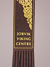 JORVIK Viking Centre, Coppergate, York, Black Leather Bookmark (I) picture