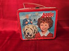 Vintage Aladdin Little Orphan Annie Metal Lunch Box 1981 NO Thermos picture