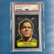 1976 Topps Star Trek Sticker #1 James Kirk - Newly Graded PSA 5 picture