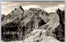 RPPC~Norbeck Pass Looking West Badlands Monument~Real Photo Postcard picture
