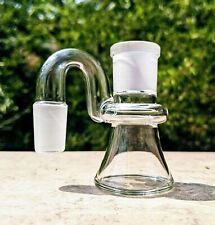 Mini 18mm 90° Dry Glass Ash Catcher Clear for Tobacco Water Pipe Bong Bubbler picture