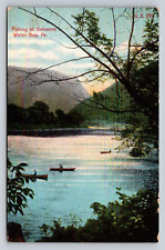 c1910 People Small Boats Fishing Delaware Water Gap Pennsylvania P183 picture
