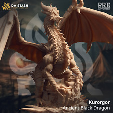 Kurorgor the Black - Ancient Black Dragon | DM Stash | DnD | Fantasy Miniature picture